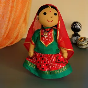 Kanmani Rajasthani Doll 10 in (Assorted Colours)