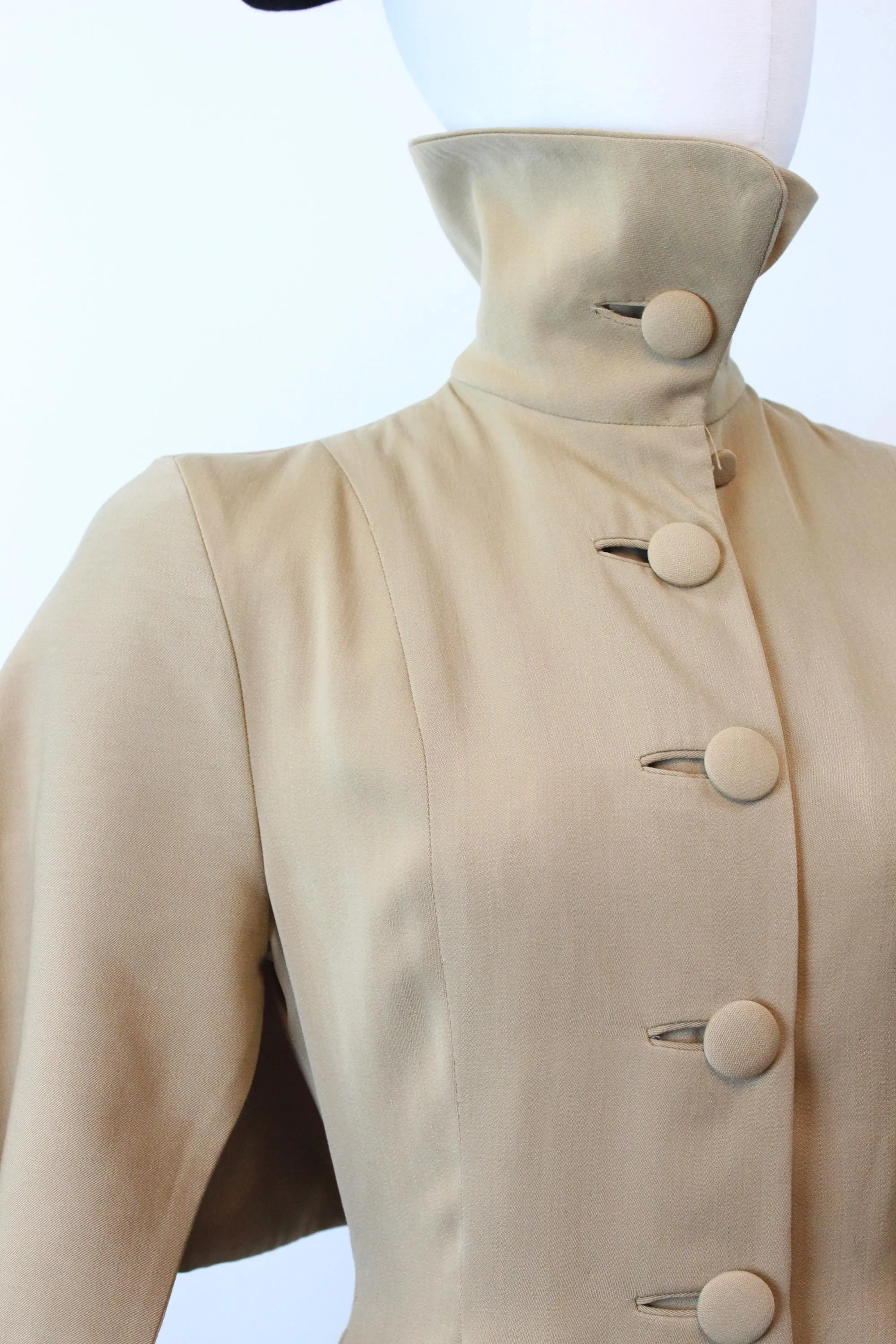 1940s 1948 documented LILLI ANN PRINCESS cape gabardine coat xs | new fall winter