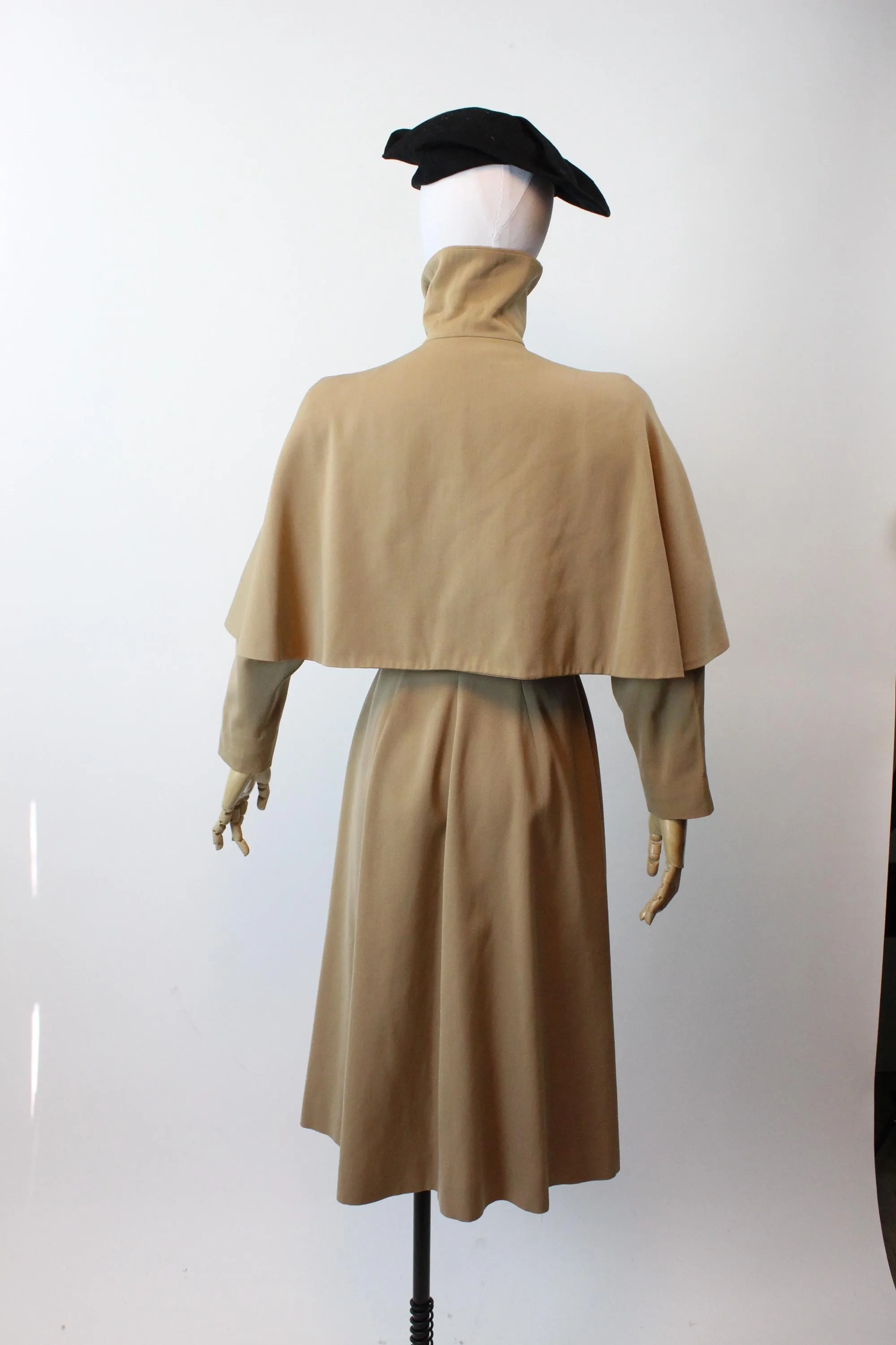 1940s 1948 documented LILLI ANN PRINCESS cape gabardine coat xs | new fall winter