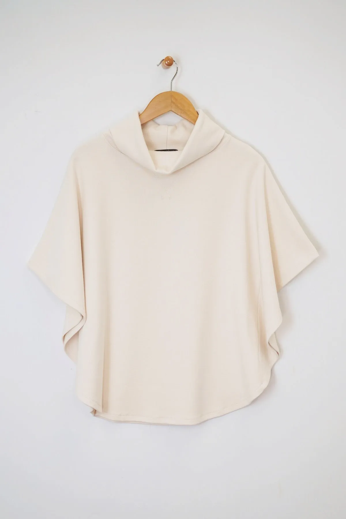 28" Slit Turtleneck Poncho