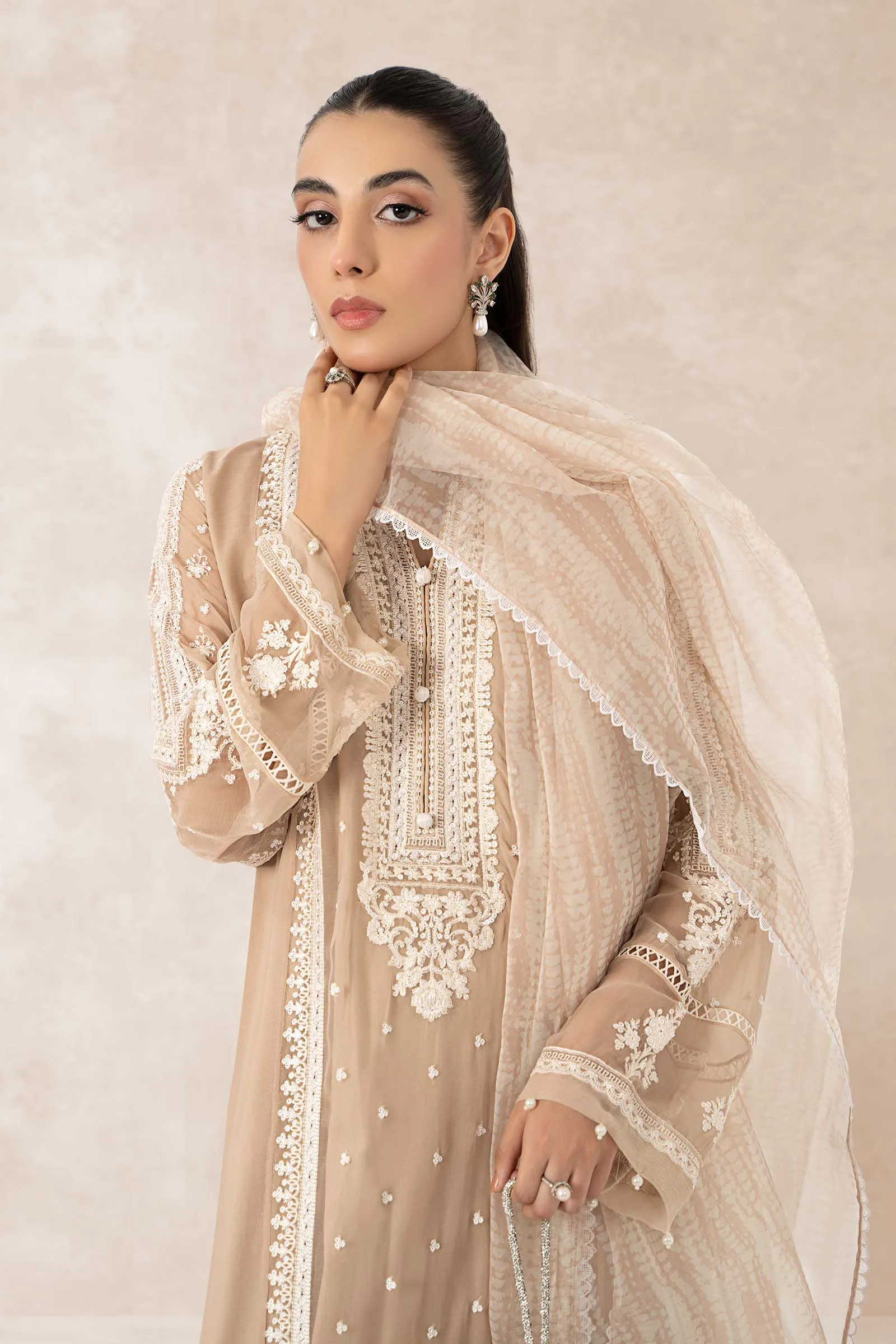 3 Piece Embroidered Suit | SF-EF23-26R1