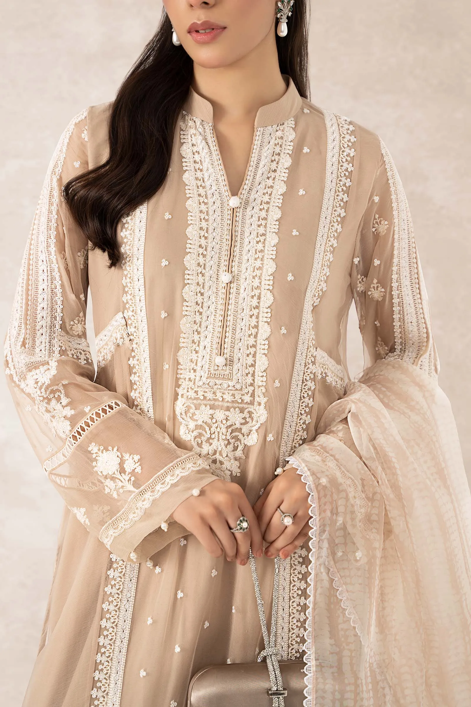 3 Piece Embroidered Suit | SF-EF23-26R1