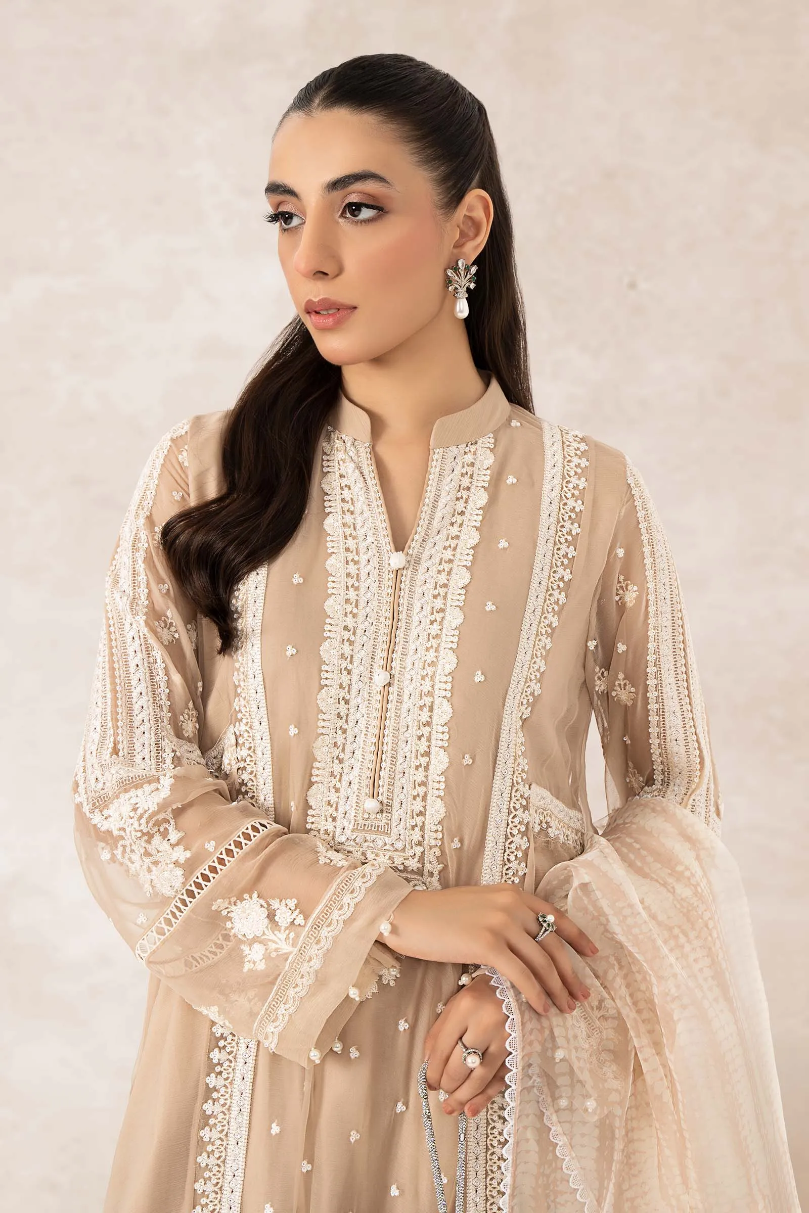 3 Piece Embroidered Suit | SF-EF23-26R1