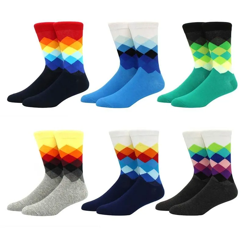 6 pairs Socks Casual Personality Design Streetwear Socks for Women