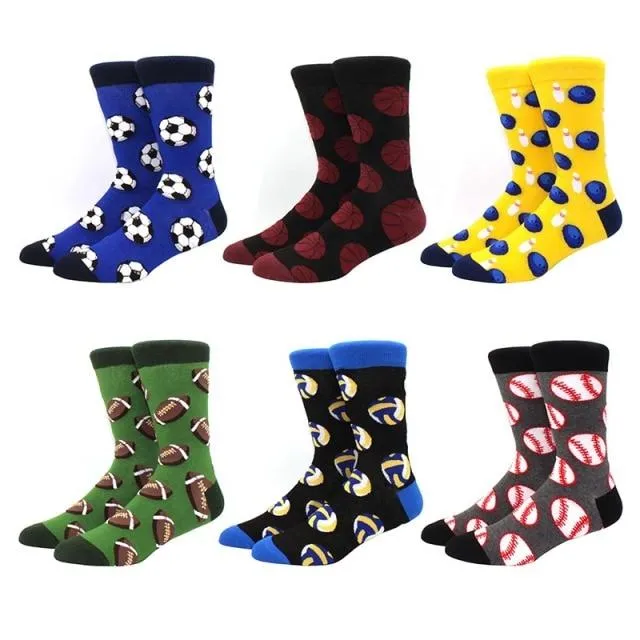 6 pairs Socks Casual Personality Design Streetwear Socks for Women