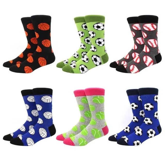 6 pairs Socks Casual Personality Design Streetwear Socks for Women