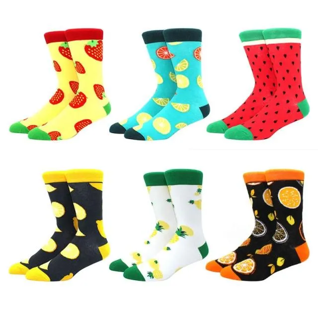 6 pairs Socks Casual Personality Design Streetwear Socks for Women