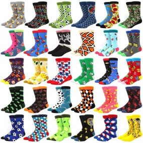 6 pairs Socks Casual Personality Design Streetwear Socks for Women