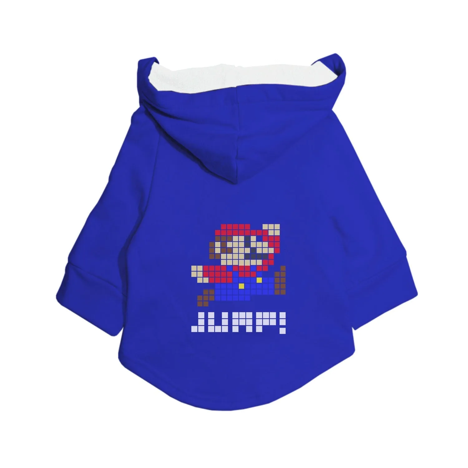 8-Bit Jump Printed Dog Hoodie Jacket