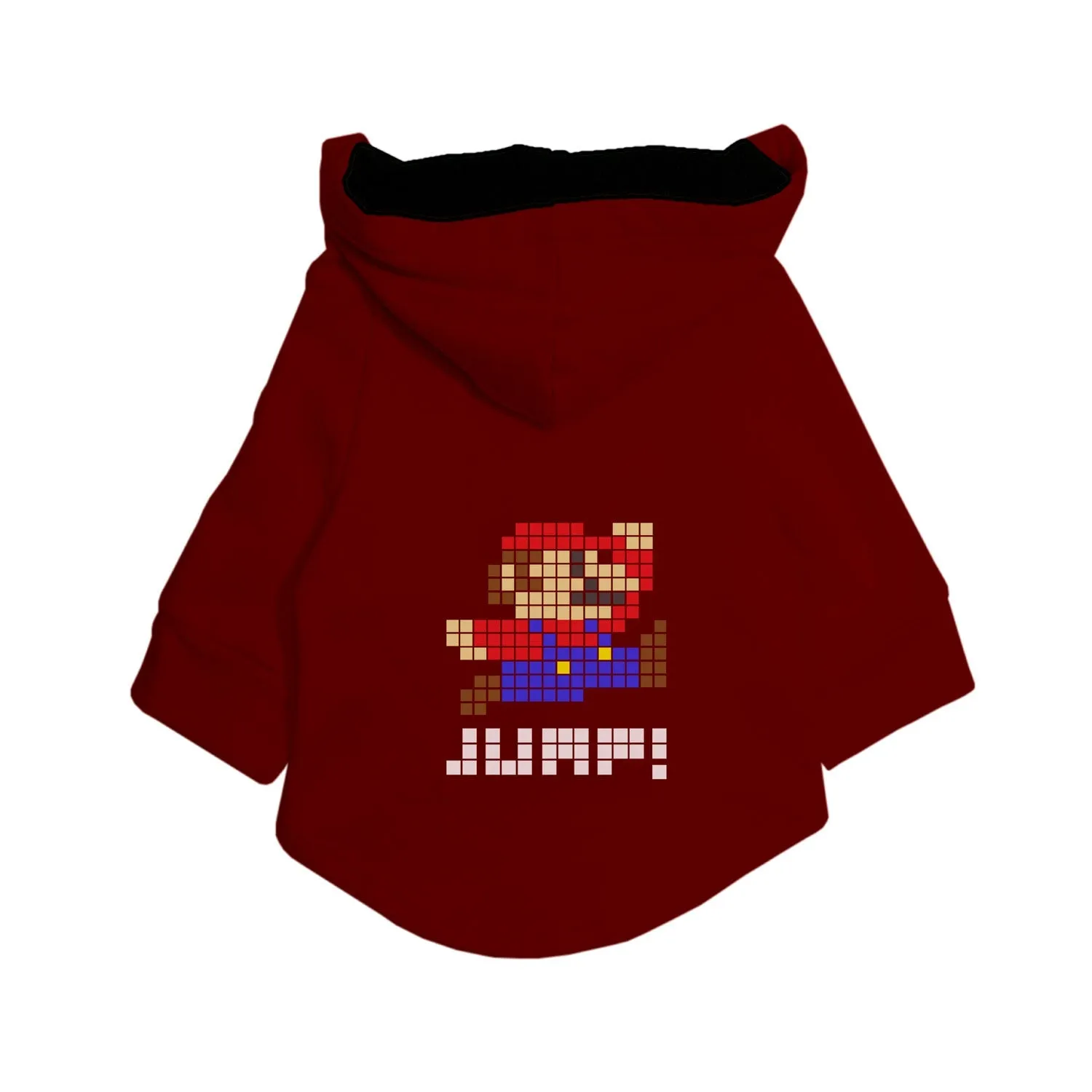 8-Bit Jump Printed Dog Hoodie Jacket