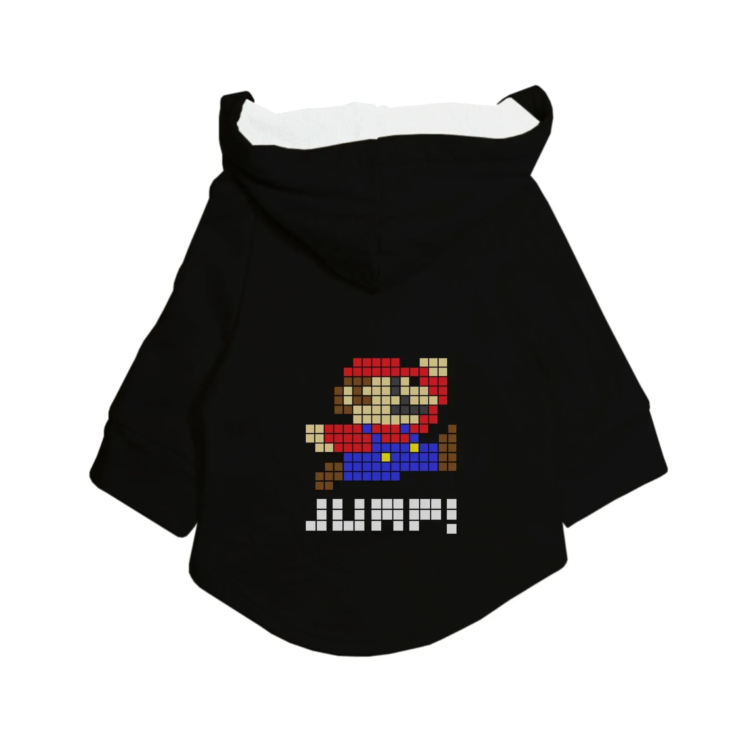 8-Bit Jump Printed Dog Hoodie Jacket