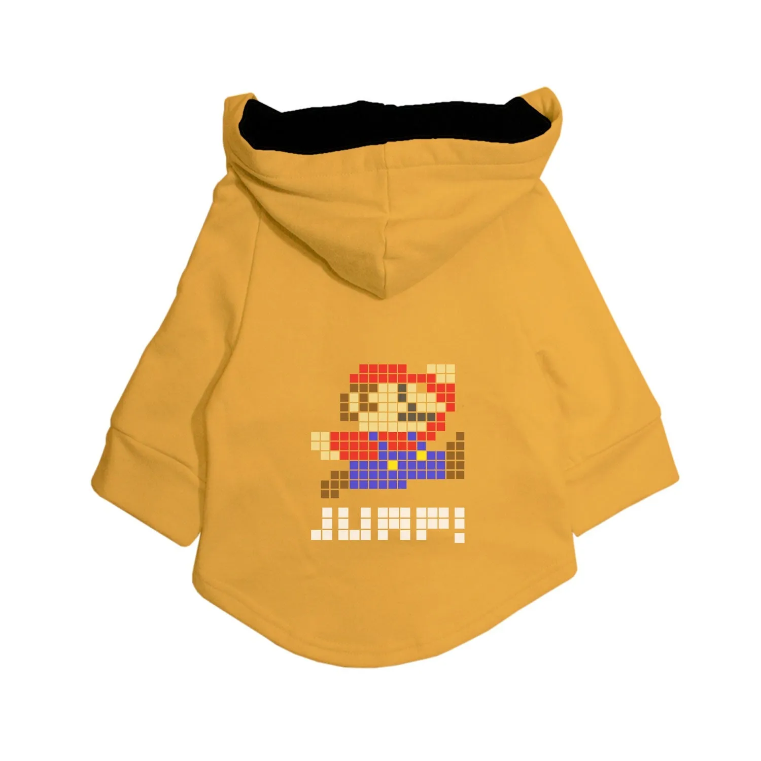 8-Bit Jump Printed Dog Hoodie Jacket