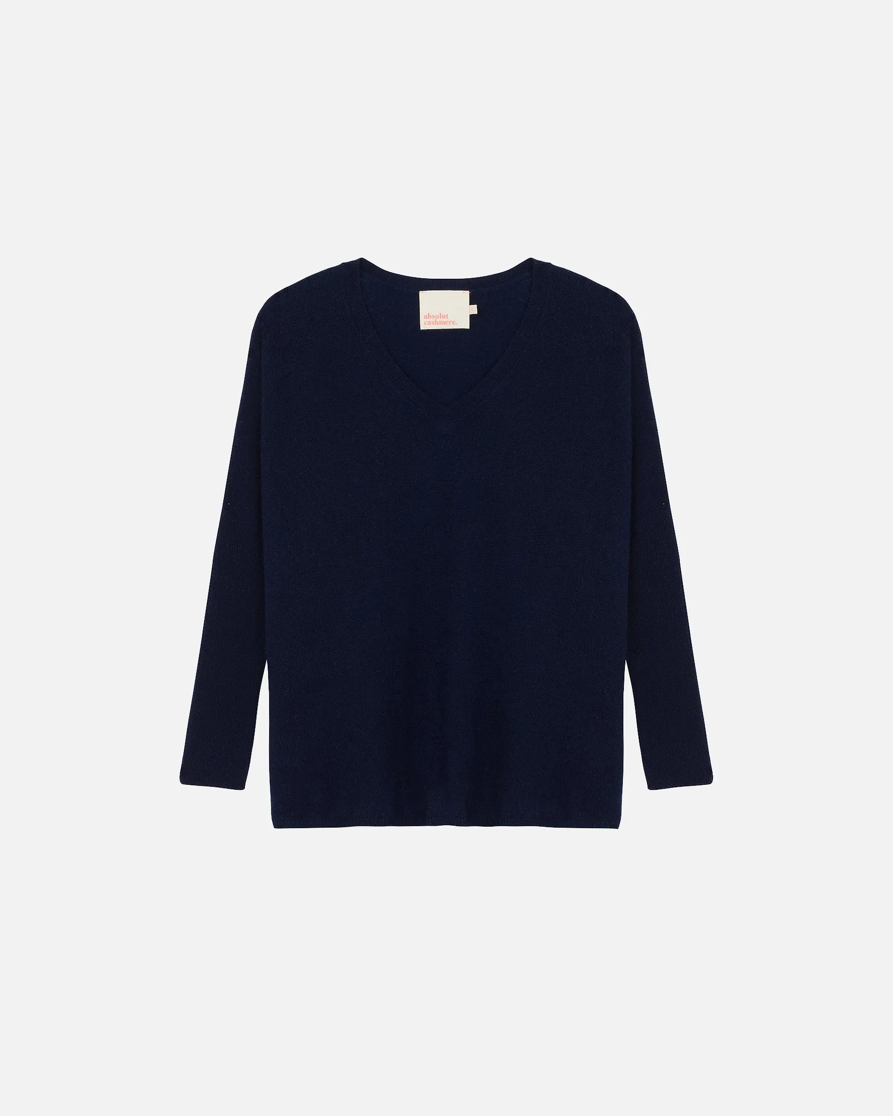 Absolut Cashmere Camille V Neck Jumper in Nuit