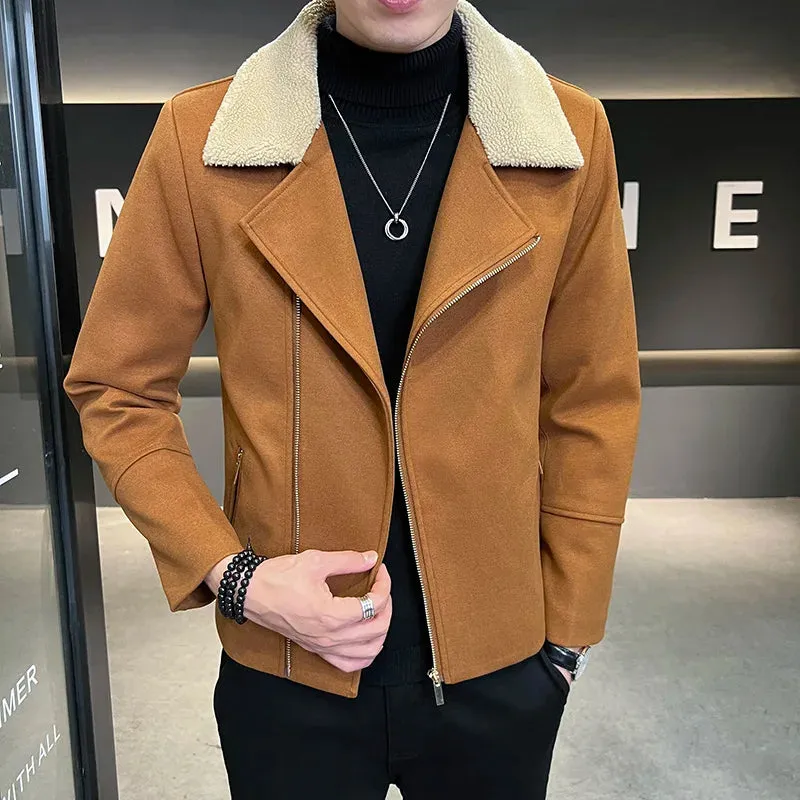 Aidase High Quality Winter Woolen Jacket Men Casual Business Trench Coat All-match Social Men Clothing Streetwear Overcoat M-3XL