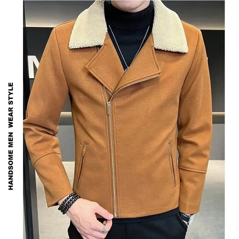 Aidase High Quality Winter Woolen Jacket Men Casual Business Trench Coat All-match Social Men Clothing Streetwear Overcoat M-3XL