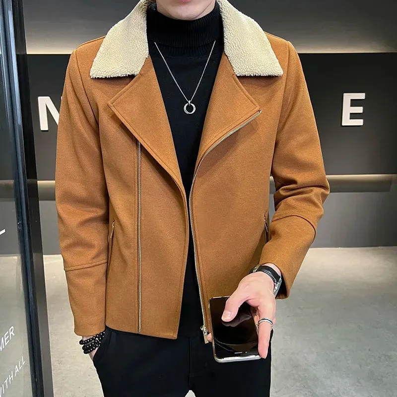 Aidase High Quality Winter Woolen Jacket Men Casual Business Trench Coat All-match Social Men Clothing Streetwear Overcoat M-3XL