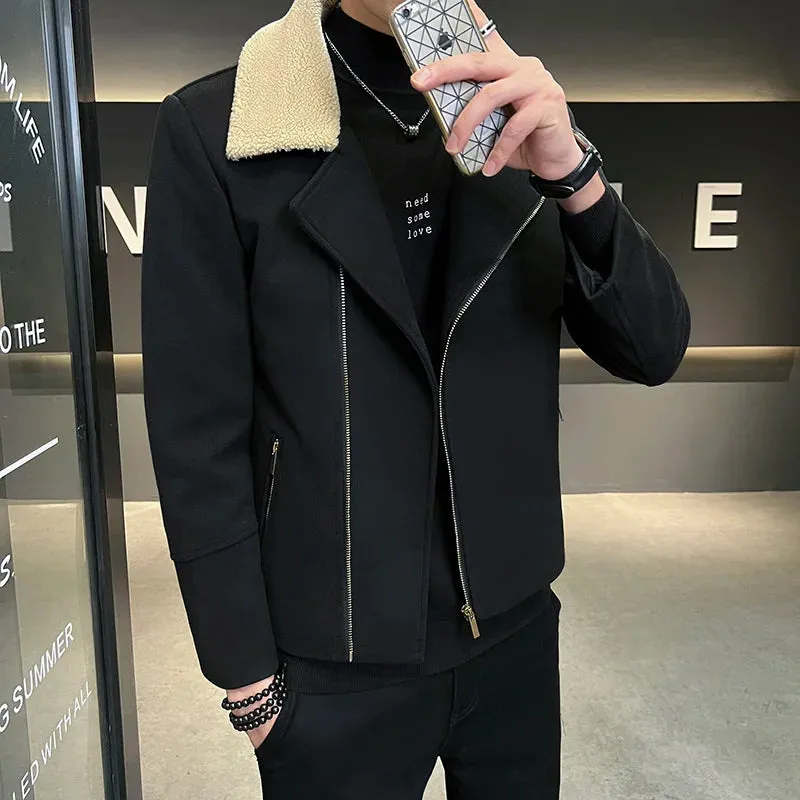 Aidase High Quality Winter Woolen Jacket Men Casual Business Trench Coat All-match Social Men Clothing Streetwear Overcoat M-3XL