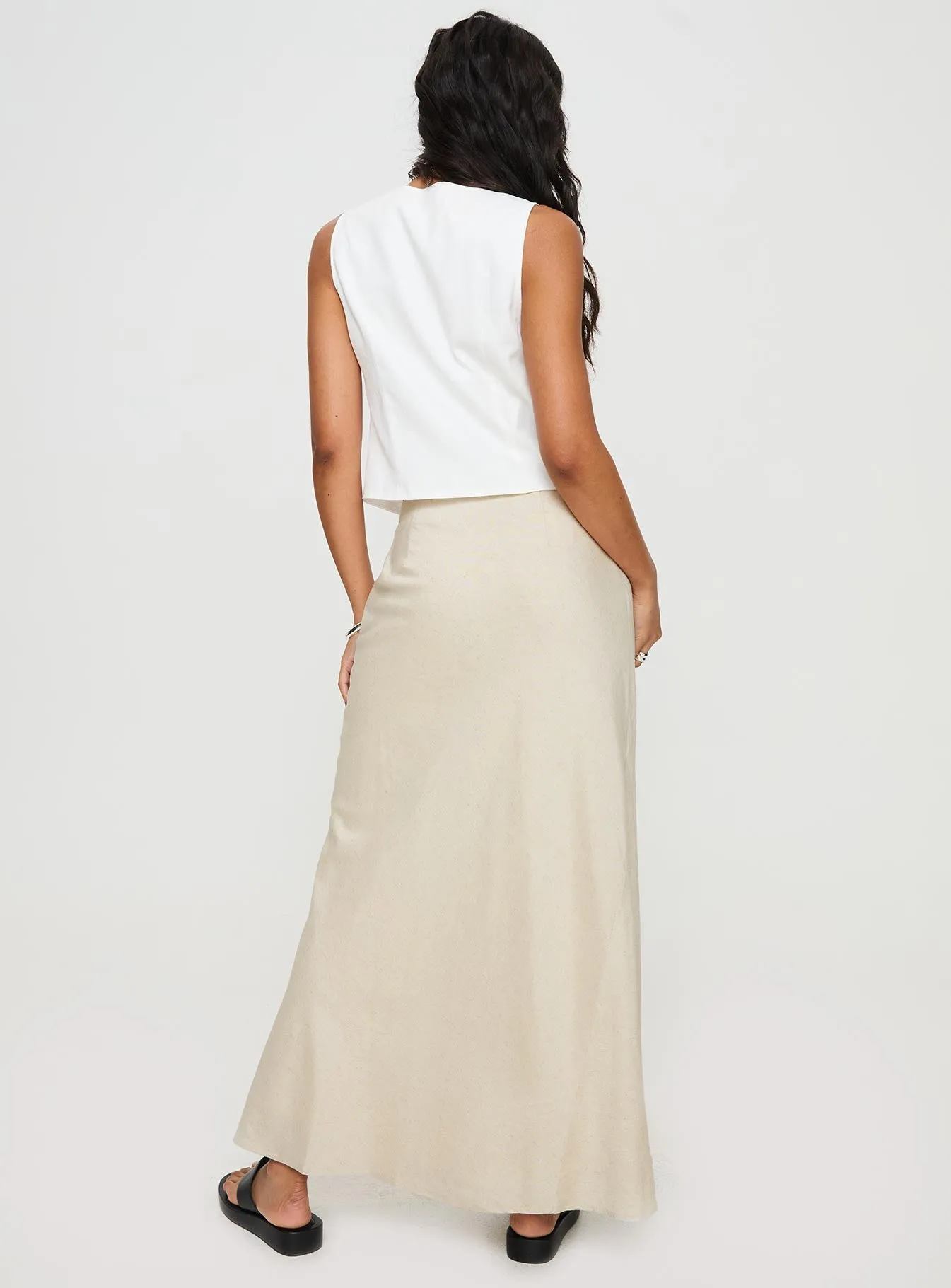 All In Maxi Skirt Beige