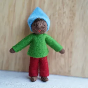 Ambrosius Elf Child - Blue Hat Black Skin