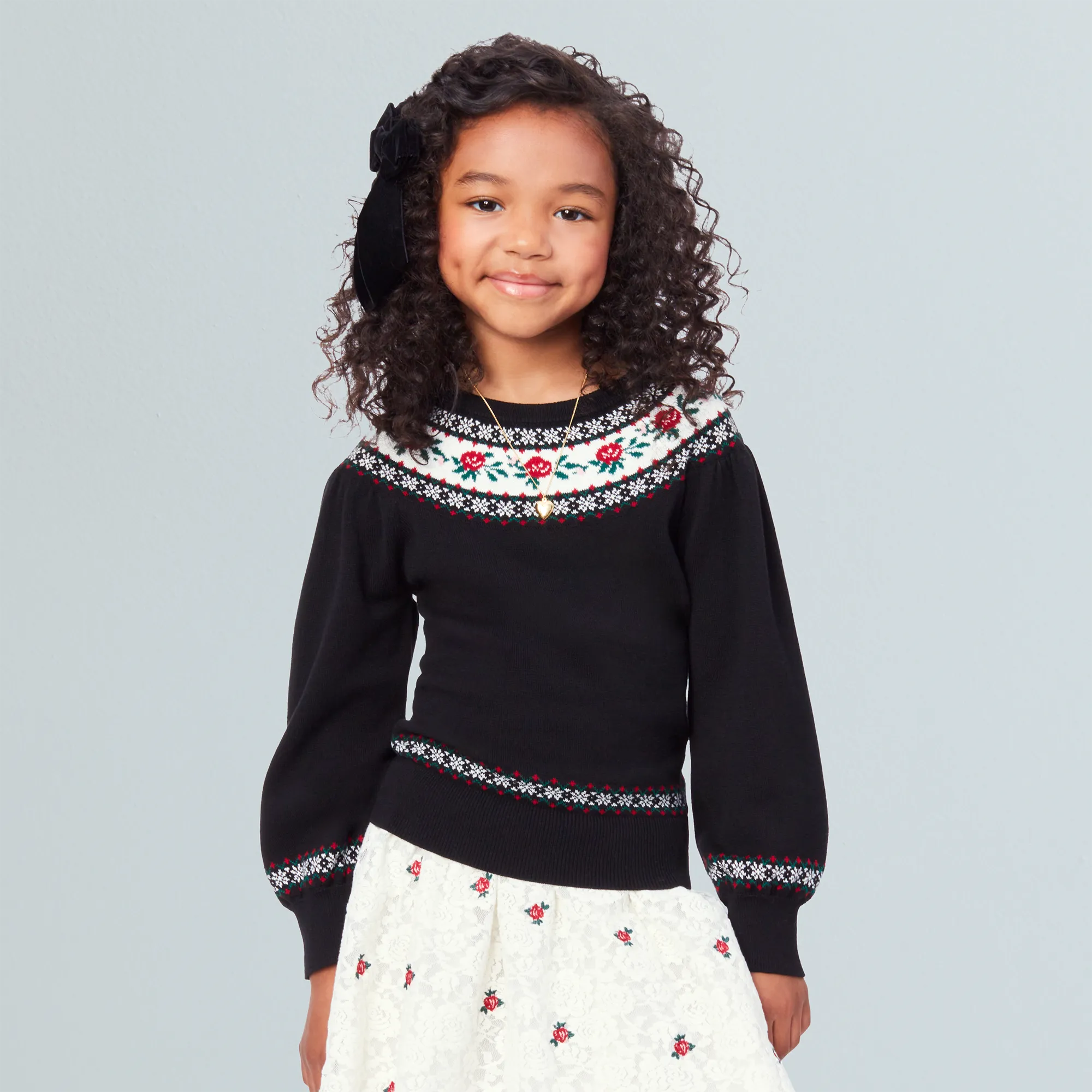 American Girl® x Janie and Jack Rose Fair Isle Sweater & Skirt Outfit for Girls