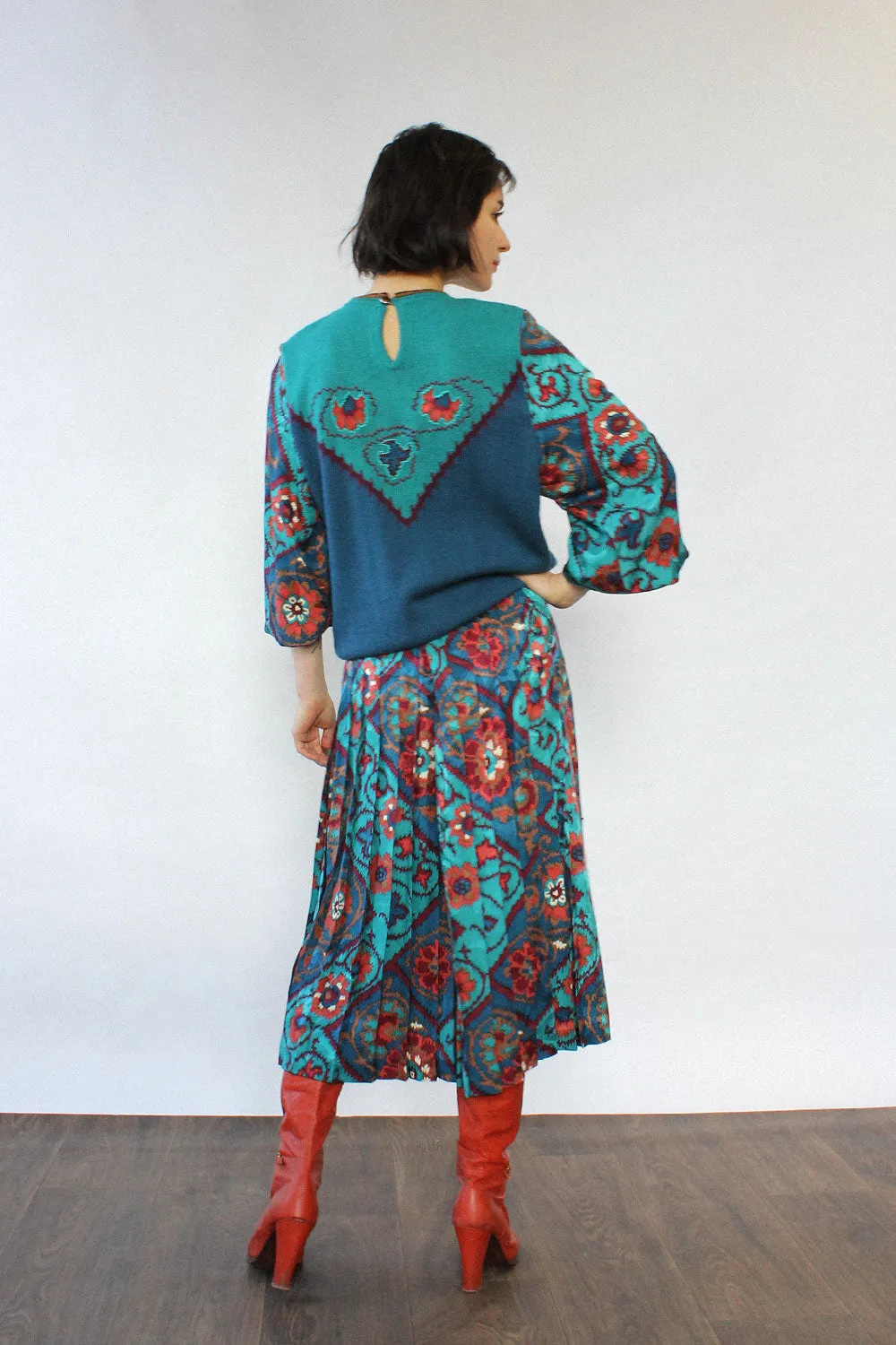 Anne Crimmins Silk Appliqué Set S/M