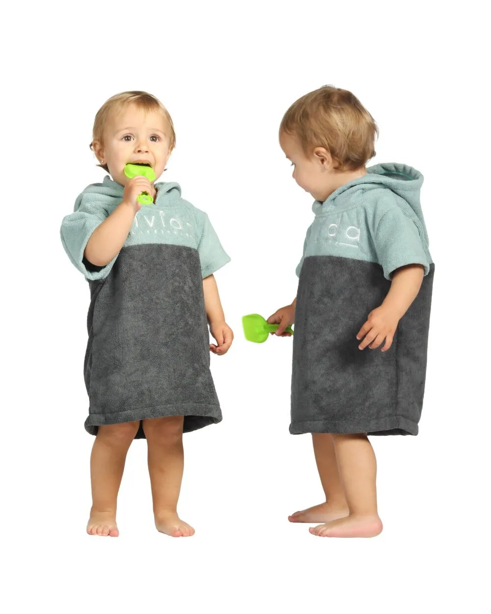 Baby Poncho Towel Changing Robe - Teal