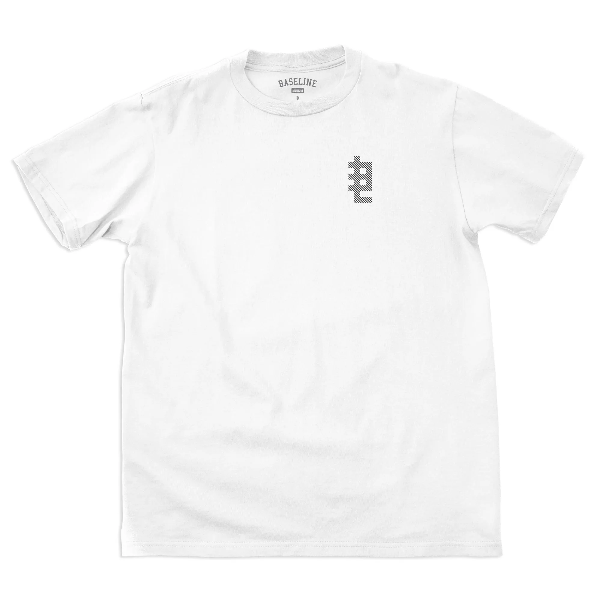 Baseline - Diagonals Tee (White/Black)