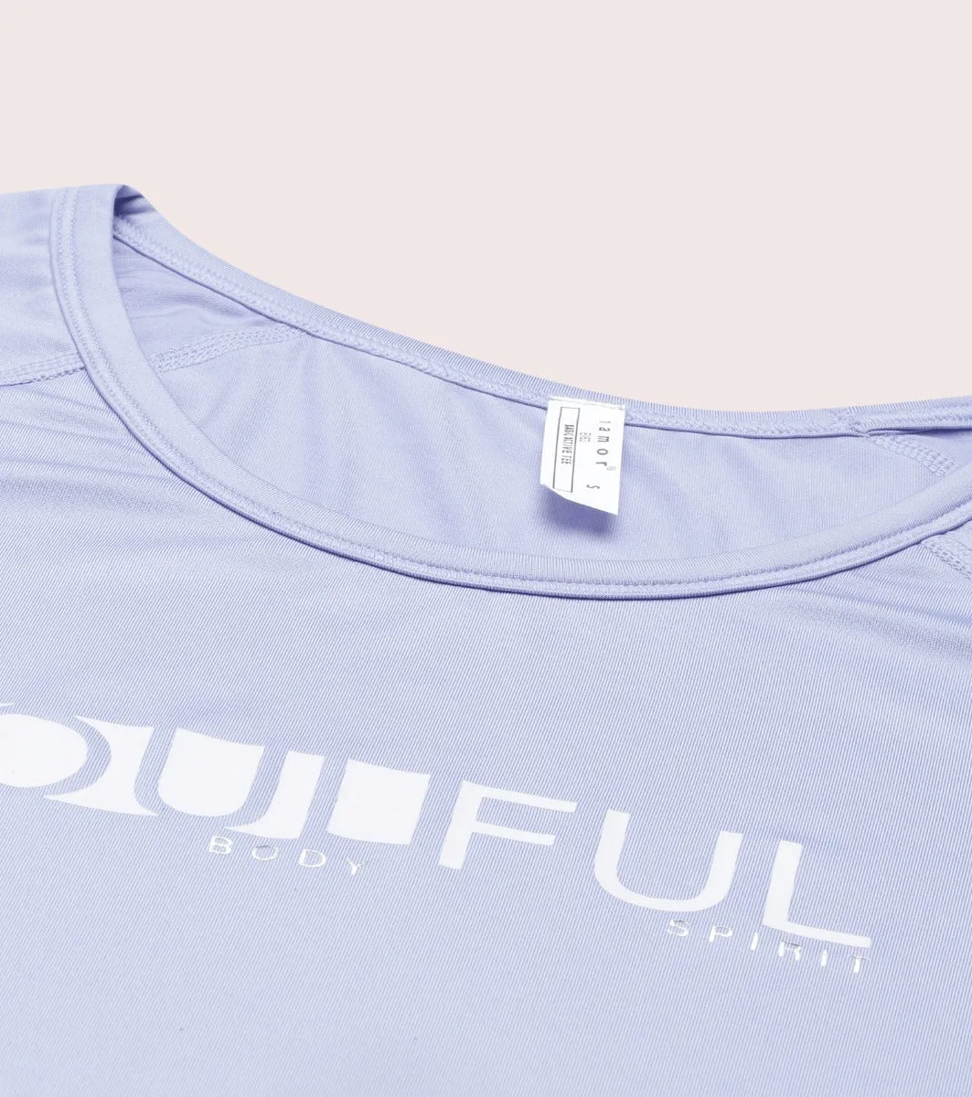 Basic Active Tee | Raglan Sleeve Scoop Neck Dry Fit Graphic Tee