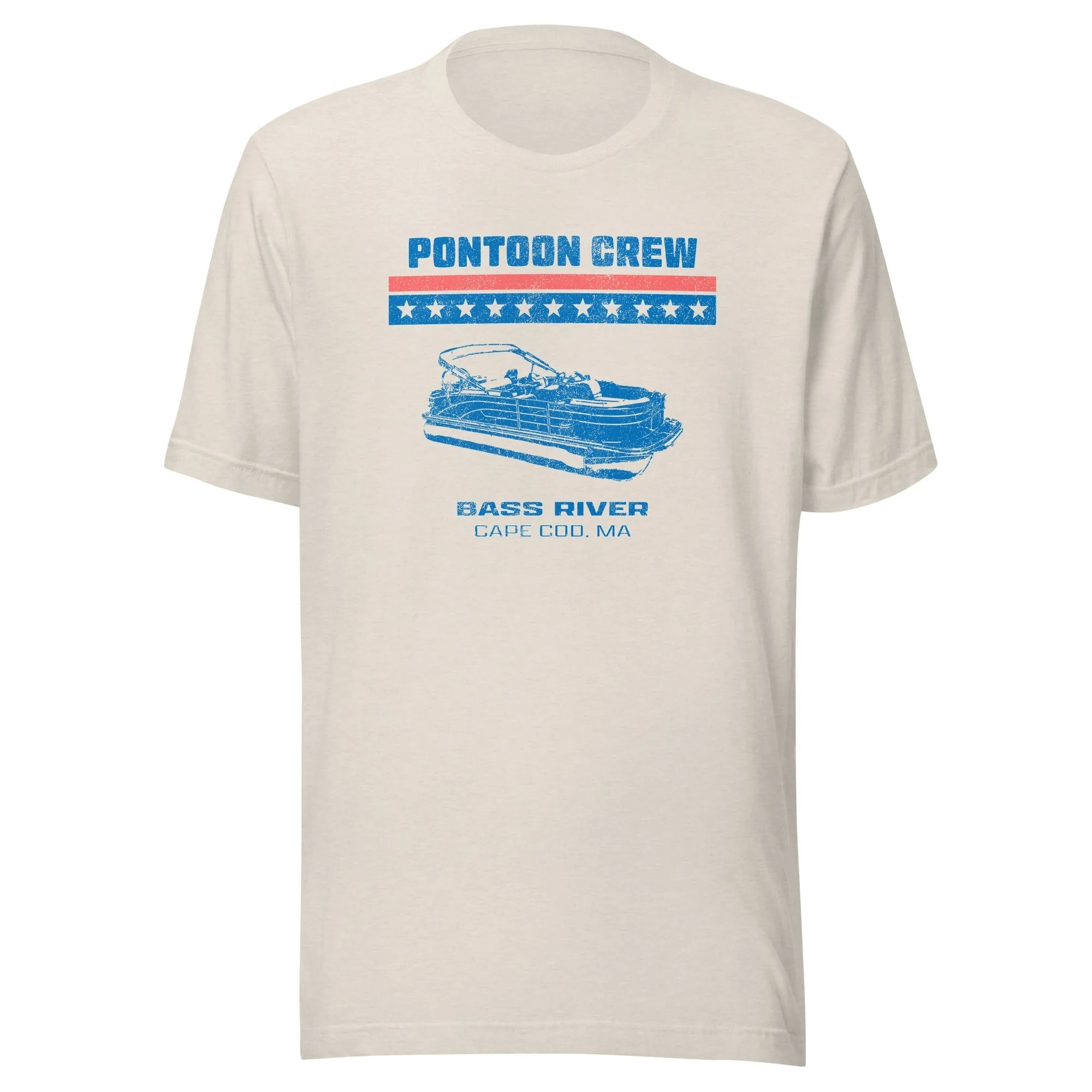 Bass River Pontoon T Shirt - Cape Cod, MA | Mens & Womens Patriotic Tee