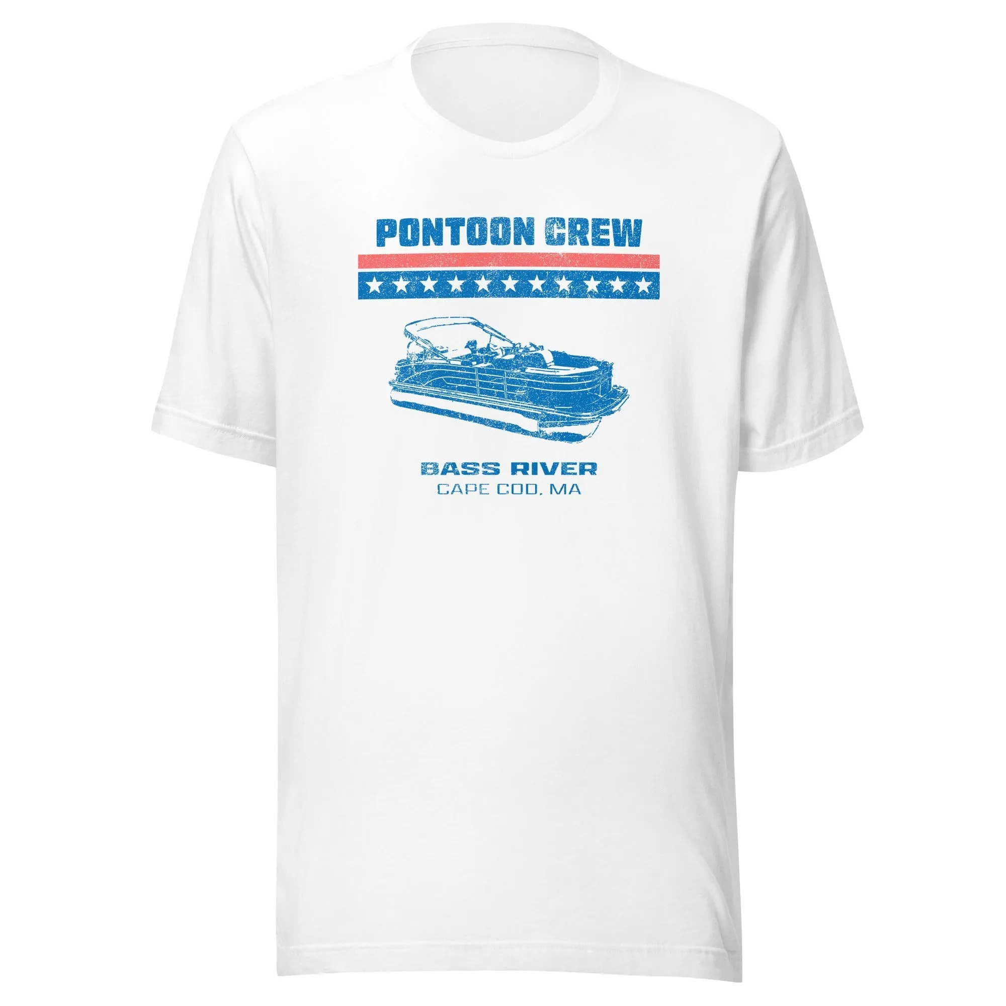 Bass River Pontoon T Shirt - Cape Cod, MA | Mens & Womens Patriotic Tee