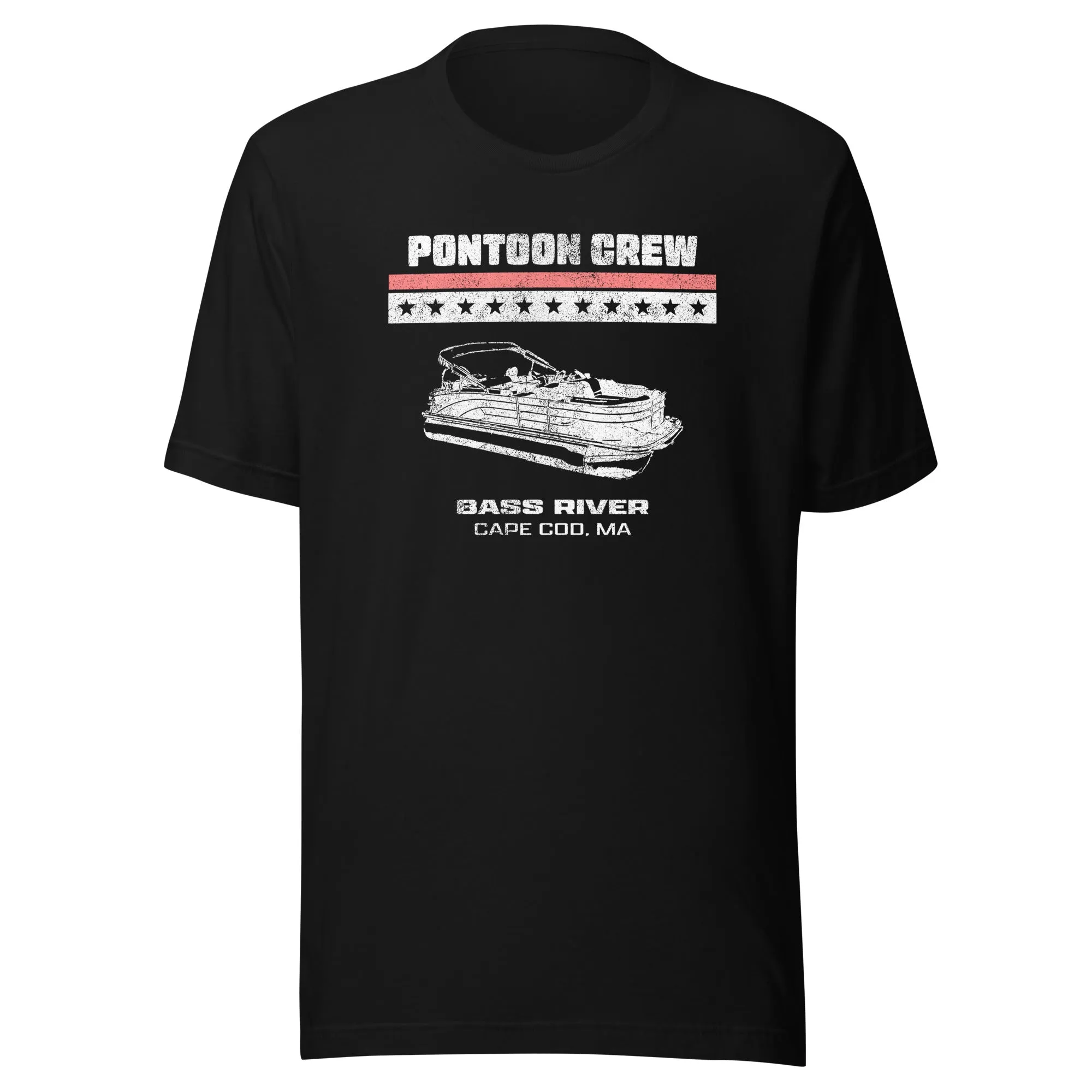 Bass River Pontoon T Shirt - Cape Cod, MA | Mens & Womens Patriotic Tee