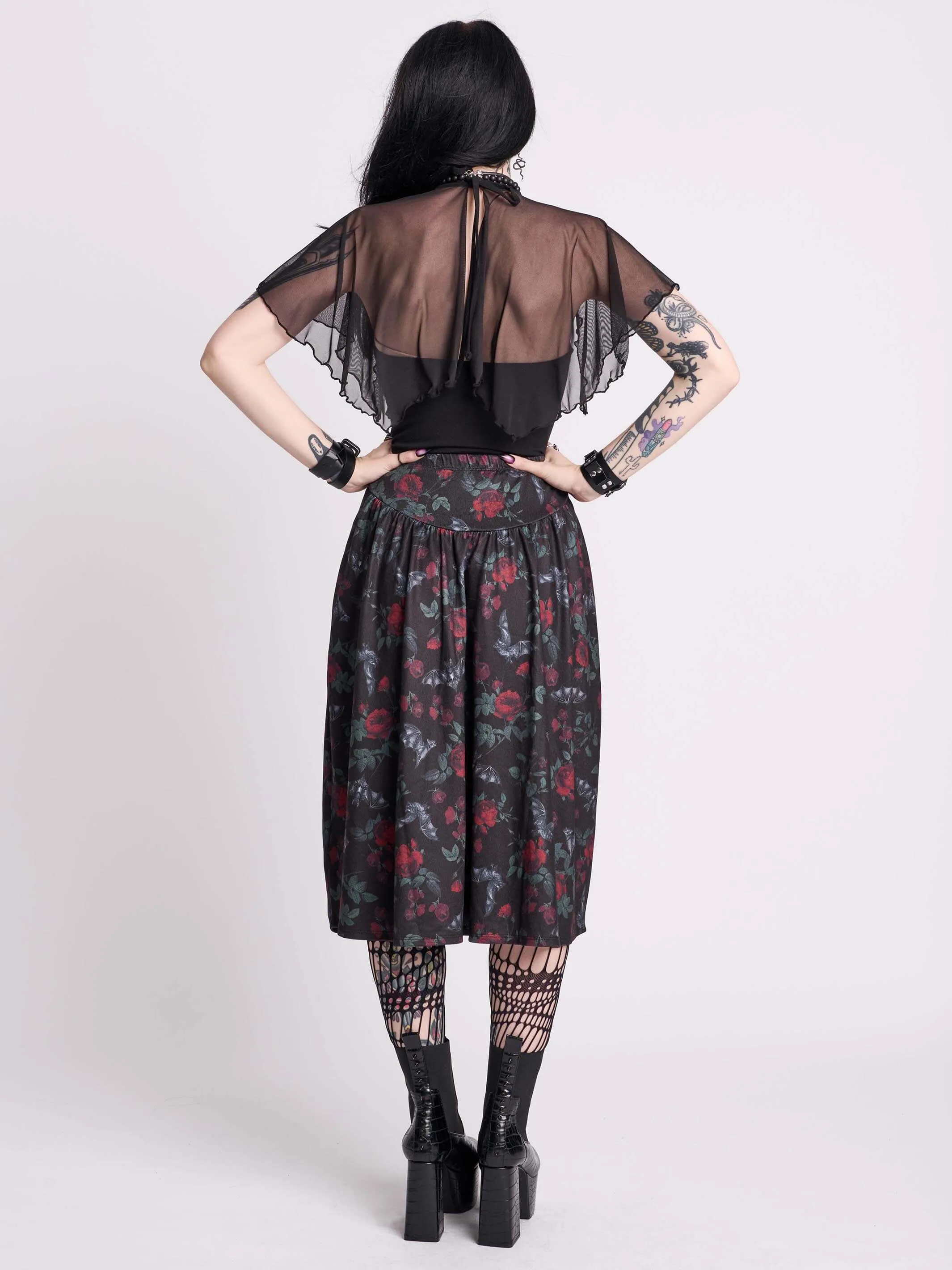 Bat's Roost Midi Skirt