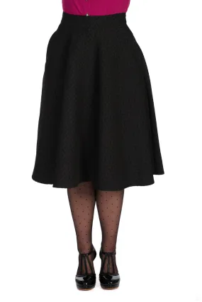 Black Heart Swing Skirt by Banned Apparel