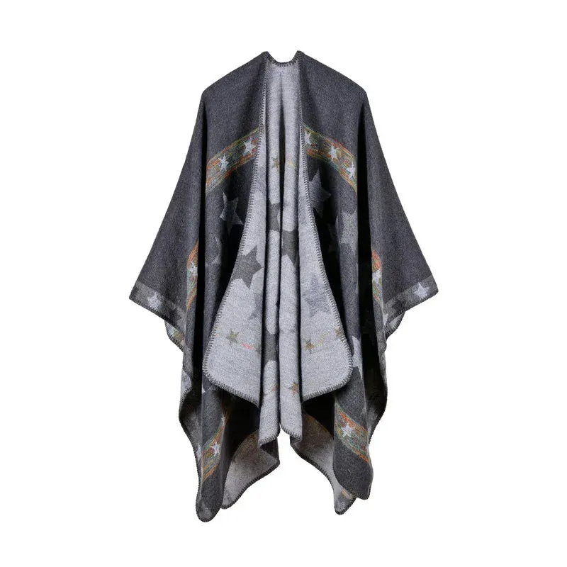 Boho Goth Poncho Wrap