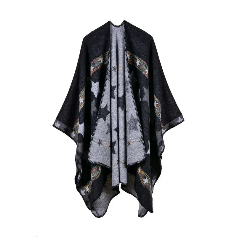 Boho Goth Poncho Wrap