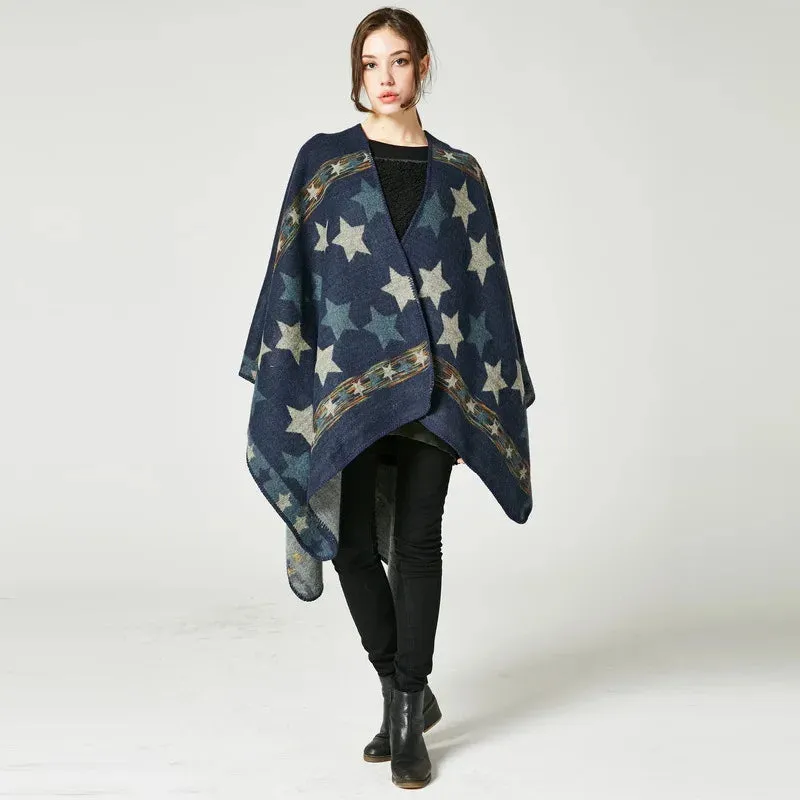 Boho Goth Poncho Wrap