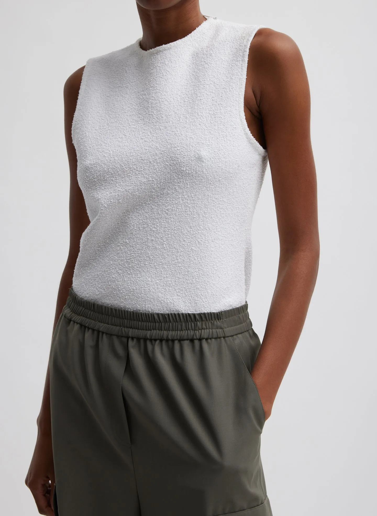 Boucle Knit Sleeveless Top