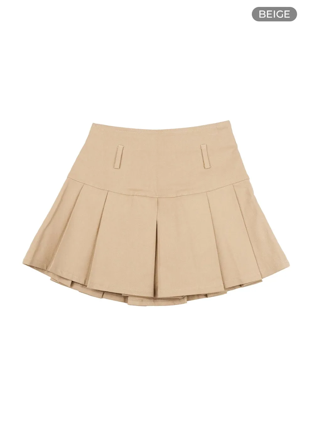 Box Pleated Mini Skirt IG405