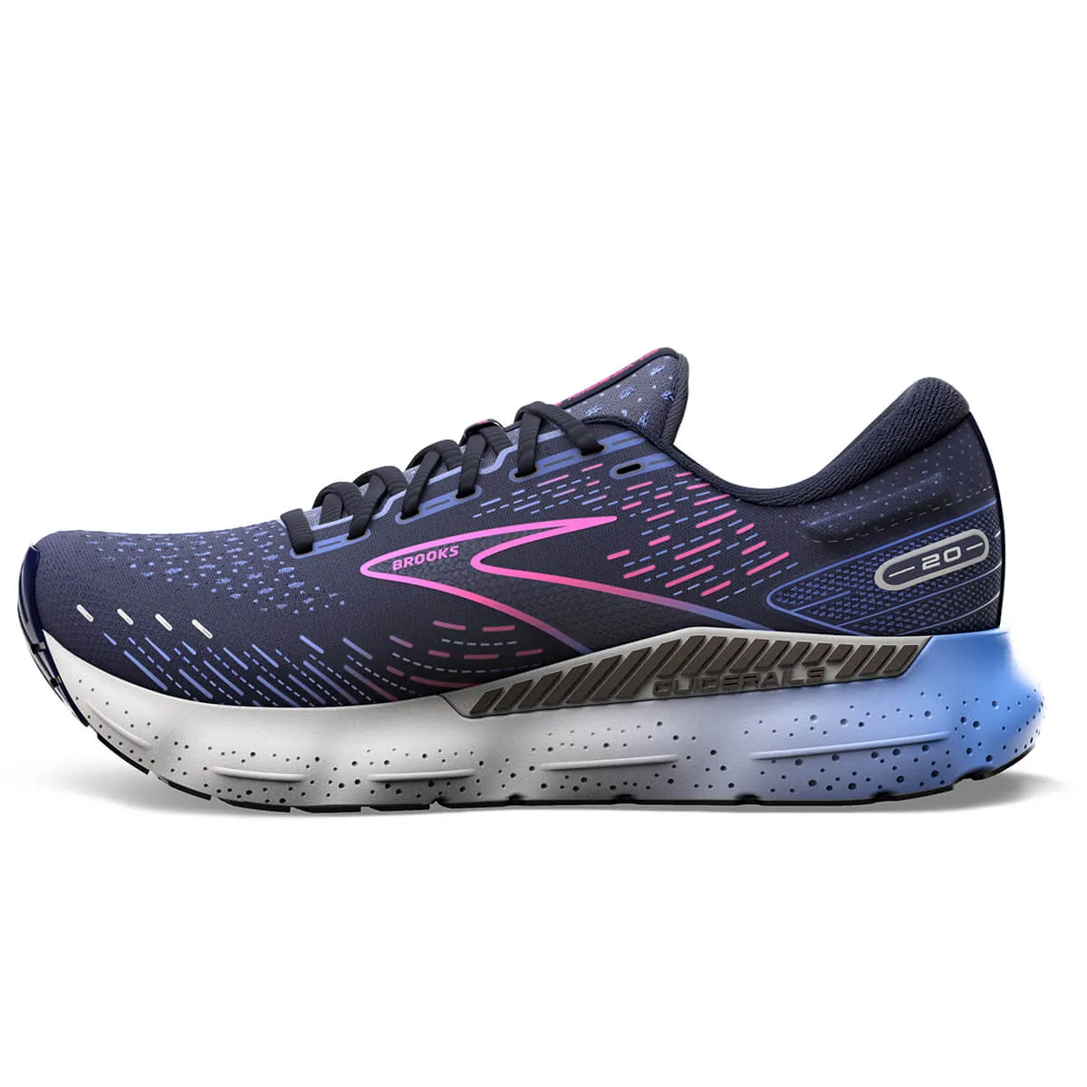 Brooks Glycerin GTS 20 Womens | Peacoat/blue/pink