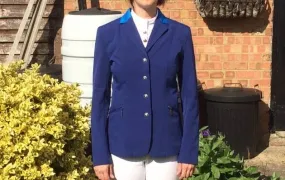 Caldene blue show jacket, girls size 10