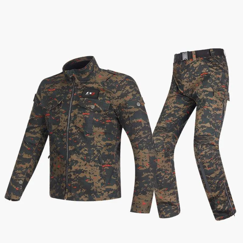 CAMOUFLAGE RIDING JACKET RUST