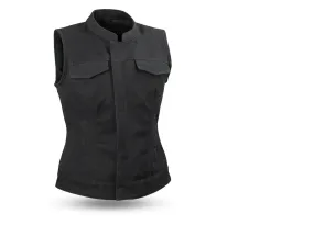 CANVAS FIL516CNVS | Ludlow - Women's Motorcycle Canvas Vest