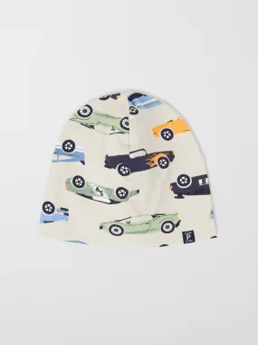 Car Print Kids Beanie Hat