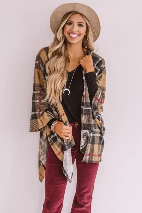 Check On Me Plaid Poncho