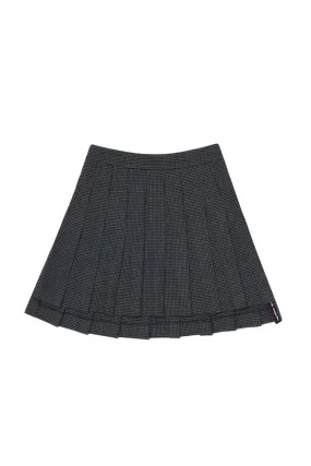 Check Pleated Skirt