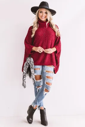 Close Cuddles Popcorn-Knit Sweater