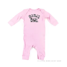 Cow Print - MAMA'S GIRL  - One Piece Baby Sleeper