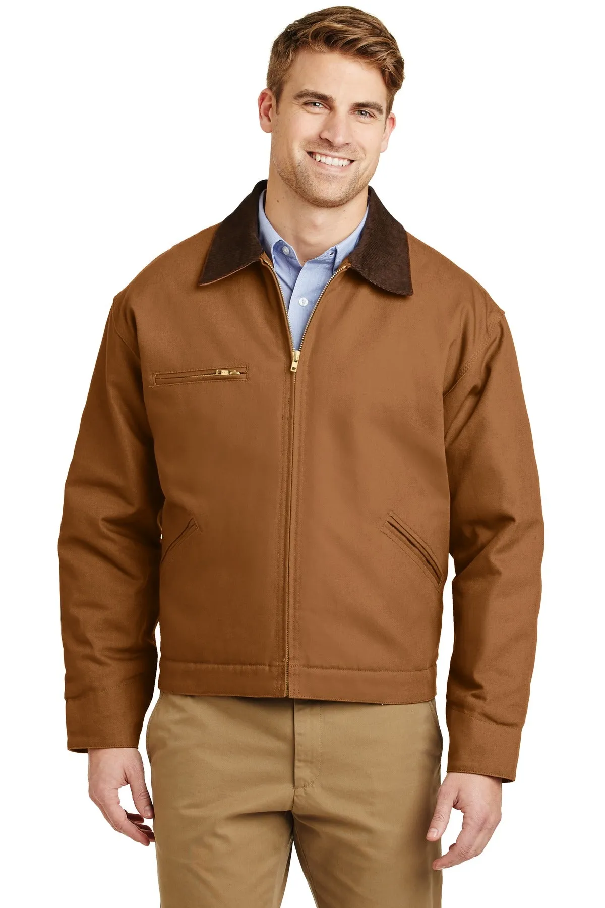 Custom Embroidered - CornerStone® - Duck Cloth Work Jacket.  J763