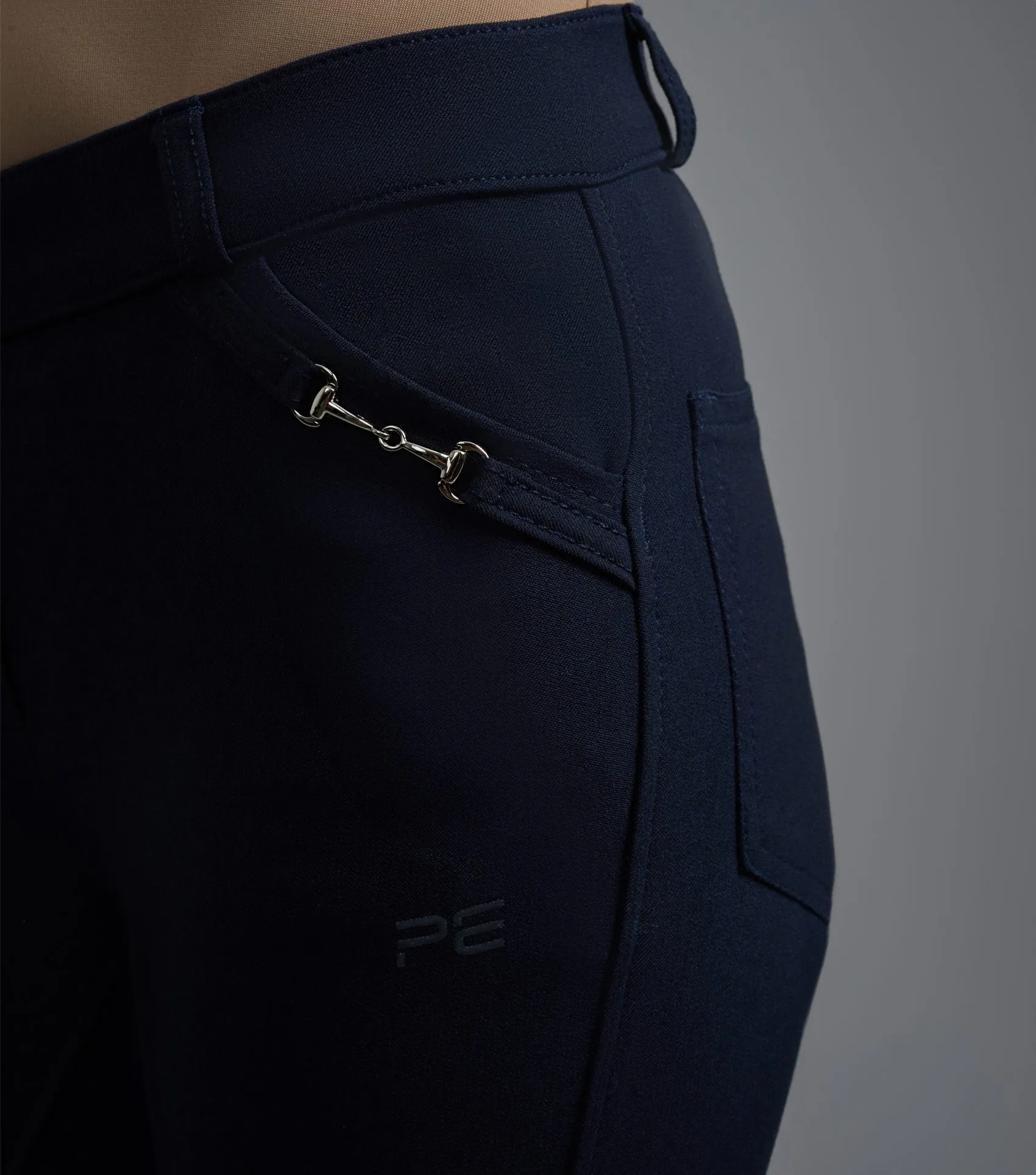 Delta Ladies Full Seat Gel Riding Breeches Navy