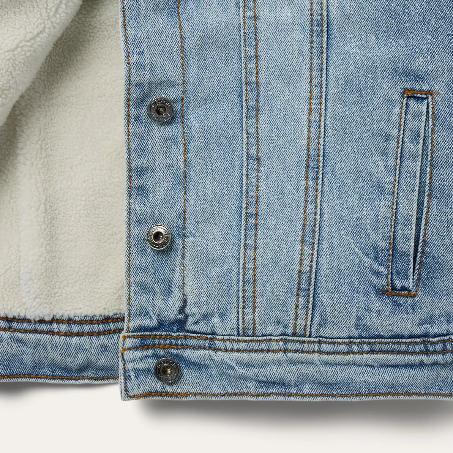 Denim Sherpa Lined Jacket